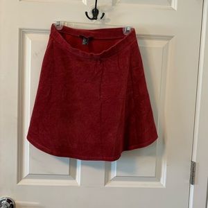 Corduroy mini skirt